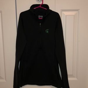 Black Spartans Columbia quarter zip